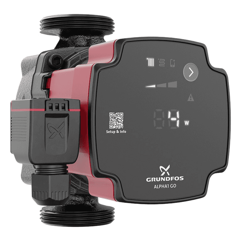 Grundfos ALPHA1 GO 25-40 130 Umwälzpumpe mit der Referenz 93074186 von der Marke GRUNDFOS
