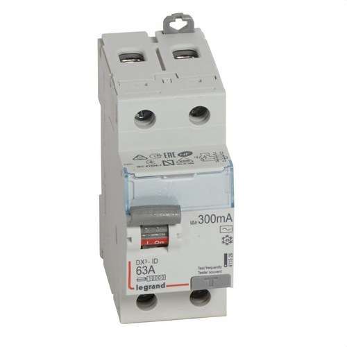 DX3 Differenzialschalter 2P 63A 300mA Klasse AC mit der Referenz 411526 von der Marke LEGRAND