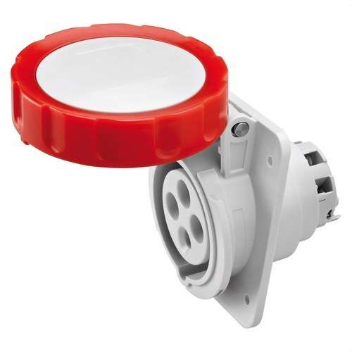 Feste Einbausteckdose 10º IP67 3P+T 16A 400V 6H mit der Referenz GW62231H von der Marke GEWISS