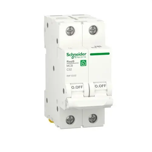 Leitungsschutzschalter Resi9 2P 32 A 6000 A 230 V mit der Referenz R9F12232 von der Marke SCHNEIDER ELECTRIC