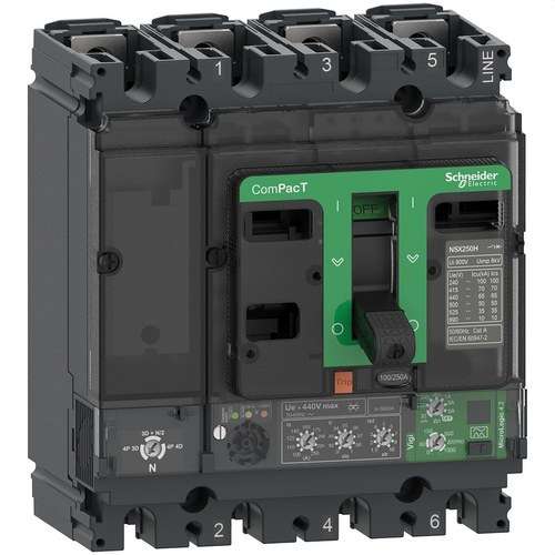 Automatischer Schalter ComPacT NSX160N 50kA AC 4P4R 160A Micrologic 4.2 mit der Referenz C16N44V160 von der Marke SCHNEIDER ELECTRIC