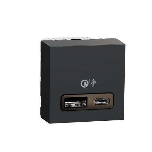 Schnellladegerät USB 3.0 18W Anthrazit Neu Unica mit der Referenz NU301954 von der Marke SCHNEIDER ELECTRIC