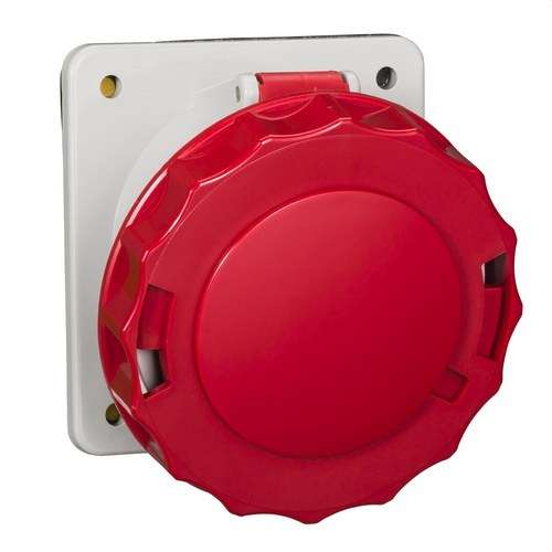 Eckige Einbausteckdose 63A 3P+TT 380-415V IP67 mit der Referenz 81282 von der Marke SCHNEIDER ELECTRIC