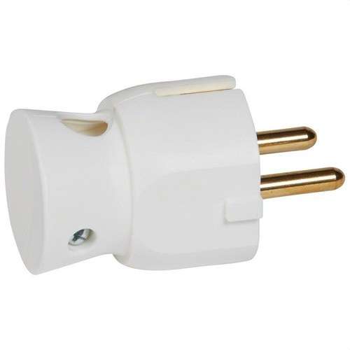 2P+T Stecker S/SEITLICH WEISS mit der Referenz 050316 von der Marke LEGRAND