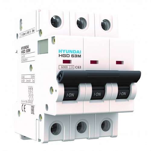 Leitungsschutzschalter STD 1P 6kA 16A Charakteristik C mit der Referenz HGD63-M1P016C von der Marke HYUNDAI
