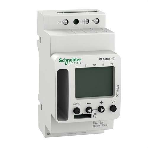 Astronomischer und Dämmerungsschalter Acti9 IC SMART 1 Kanal mit der Referenz CCT15225 von der Marke SCHNEIDER ELECTRIC