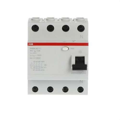 4P 63A FI-Schutzschalter Typ AC 300mA mit der Referenz 2CSF204003R3630 von der Marke ABB