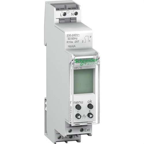 Digitaler Zeitschaltuhr Acti 9 iID IHP+ 1 Modul mit der Referenz CCT15838 von der Marke SCHNEIDER ELECTRIC