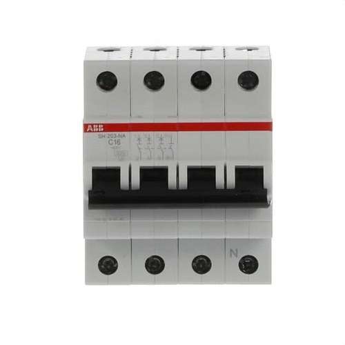 Leitungsschutzschalter SH203-C16NA 3P+N 16A Charakteristik C 6kA mit der Referenz 2CDS213103R0164 von der Marke ABB