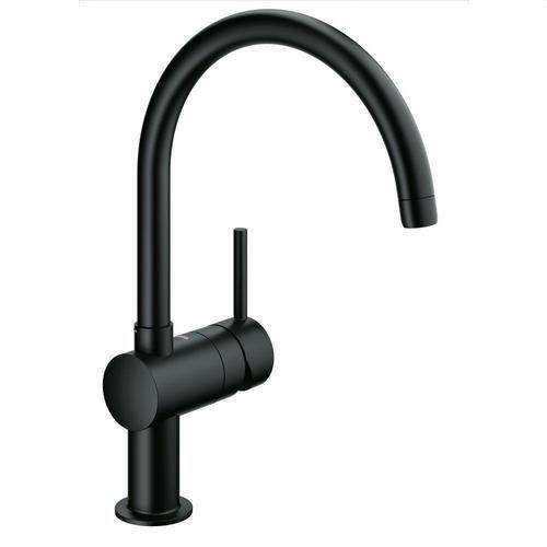 Single-lever kitchen tap 1/2" Minta black with reference 32917KS0 from the brand GROHE