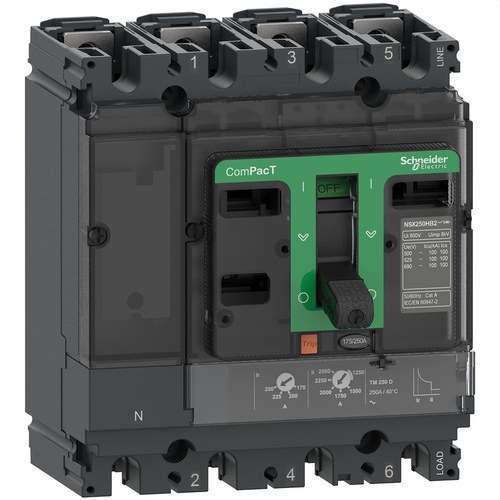 Automatischer Schalter ComPacT NSX250F 36kA AC 4P3R 250A TMD mit der Referenz C25F6TM250 von der Marke SCHNEIDER ELECTRIC