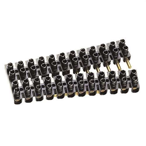 Schwarze Verbindungsklemme Suprem mit 12 steckbaren Klemmen von 6mm² mit der Referenz 034253 von der Marke LEGRAND