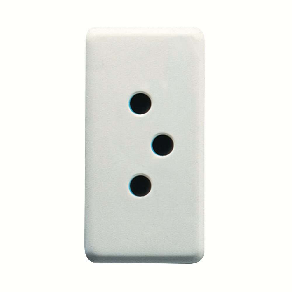 Schweizer Steckdose 1 Modul 2P+T Gewiss System White mit der Referenz GW20351 von der Marke GEWISS