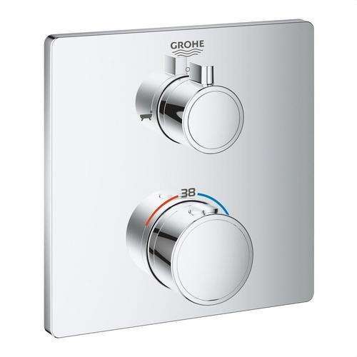 Grohtherm Chrome Thermostat for Bath and Shower with reference 24080000 from the brand GROHE