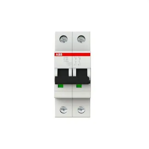 Leitungsschutzschalter S202-C20 2P 40A Charakteristik C mit der Referenz 2CDS252001R0204 von der Marke ABB