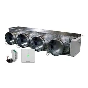 Airzone Easyzone 25 Wi-Fi Medium Motorized Plenum AZC25HAIBS04M4 for Haier – 4 outlets Ø200 mm (medium capacity) with reference AZC25HAIBS04M4 from the brand AIRZONE