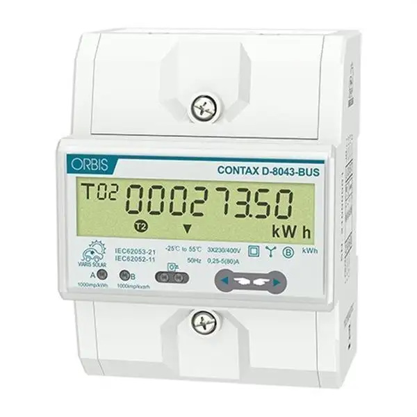 Dreiphasiger Energiezähler bis 80 A Orbis CONTAX D-8043 mit der Referenz OB709900 von der Marke ORBIS