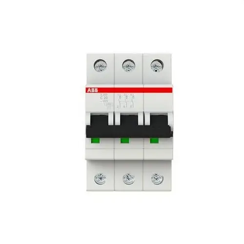 Leitungsschutzschalter S203-C20 3P 20A Charakteristik C 10kA mit der Referenz 2CDS253001R0204 von der Marke ABB