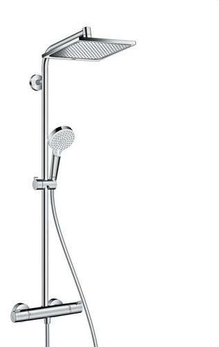 Crometta E Showerpipe 240 Duschset mit 1 Jet EcoSmart mit der Referenz 27281000 von der Marke HANSGROHE