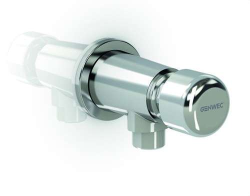 Wandmontierter zeitgesteuerter Urinal-Wasserhahn Chrom mit der Referenz GW13 02 06 02 von der Marke GENWEC