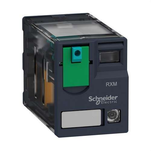 Steckbares Miniaturrelais Zelio Relay 6A 4PDT LED 24 V DC mit der Referenz RXM4AB2BD von der Marke SCHNEIDER ELECTRIC
