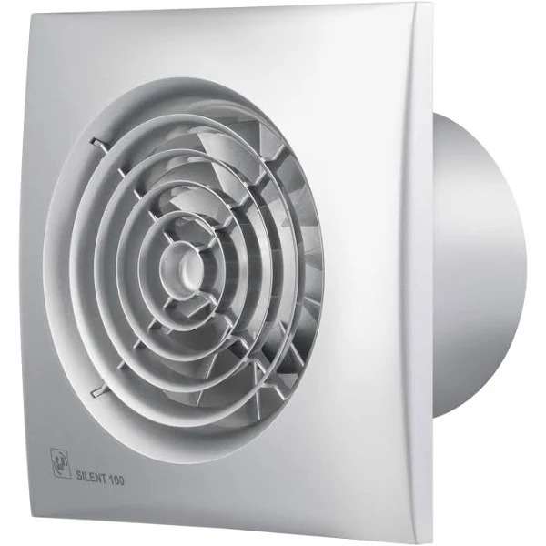 Badezimmerlüfter SILENT-100 CZ Silber mit der Referenz 5210415500 von der Marke SOLER & PALAU