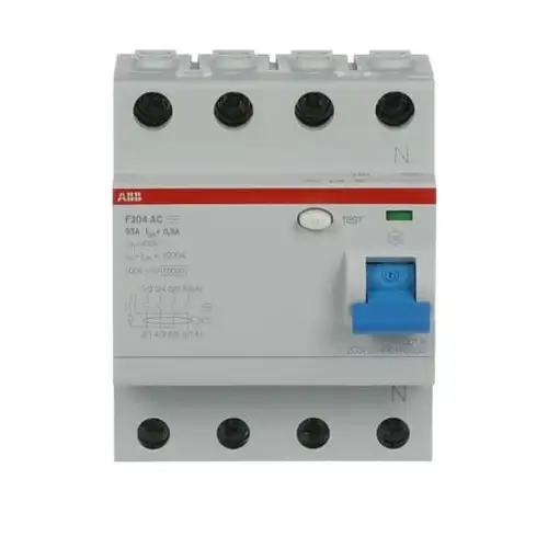 Differentialschalter 4P 63A Typ AC 300mA mit der Referenz 2CSF204001R3630 von der Marke ABB