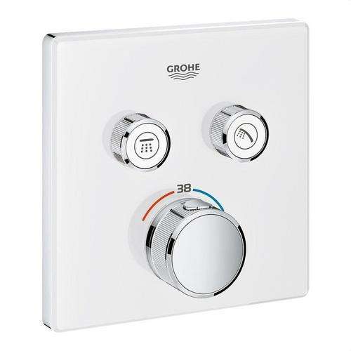 Einbauthermostat mit 2 Griffen Grohtherm SmartControl - Chrom/Moon White mit der Referenz 29156LS0 von der Marke GROHE
