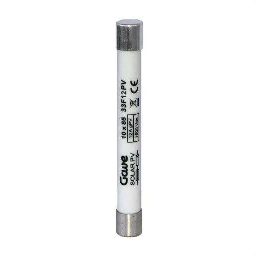 Zylindrische Sicherung 10x85 1500V PV 12A mit der Referenz 33F12PV von der Marke GAVE