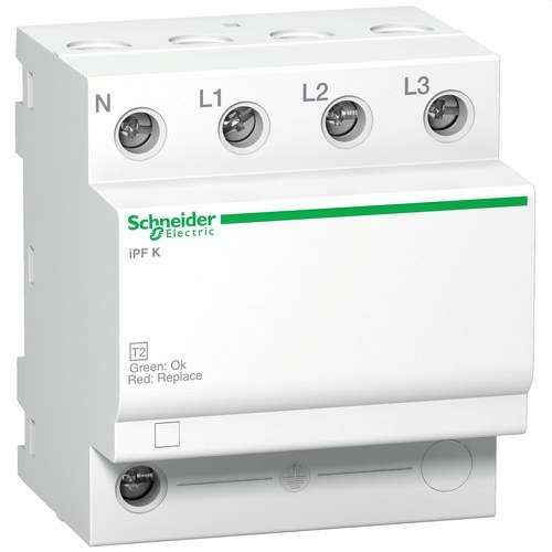 Überspannungsschutzgerät Typ 2 Acti9 iPFK65 65KA 340V 3P+N mit der Referenz A9L15586 von der Marke SCHNEIDER ELECTRIC