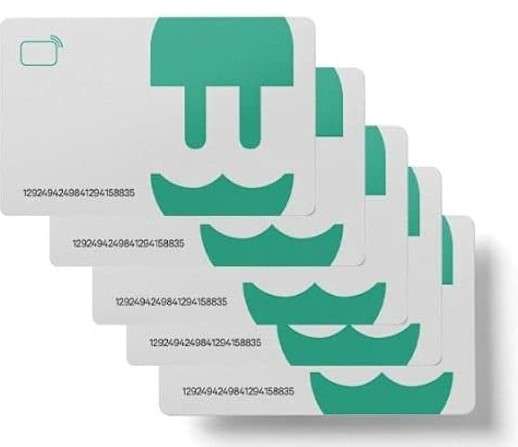 10er-Pack RFID-Karten für die WallBox-Elektroautoladestation mit der Referenz 000000663 von der Marke WALLBOX