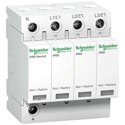 Transienter Überspannungsschutz Typ 2 Signal Acti9 iPRD65r 3P+N mit der Referenz A9L65601 von der Marke SCHNEIDER ELECTRIC