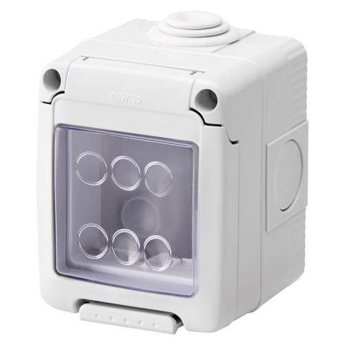 Oberfläche Box für SYSTEM Mechanismen 2 Module IP55 mit der Referenz GW27042 von der Marke GEWISS
