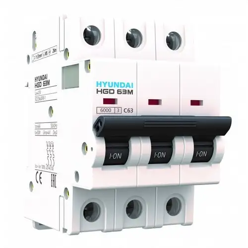 Leitungsschutzschalter STD 1P+N 40A Charakteristik C 6kA mit der Referenz HGD63-MN1040C von der Marke HYUNDAI