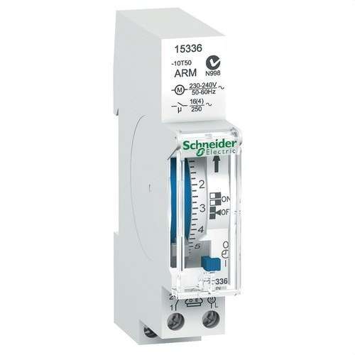 Analoge Tageszeitschaltuhr Acti9 IH 1 Modul CRM 1 Kanal 16A mit der Referenz 15336 von der Marke SCHNEIDER ELECTRIC