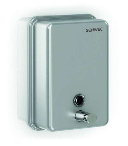 Vertikaler Seifenspender 1100ml Edelstahl 304 satiniert mit der Referenz GW04 01 04 01 von der Marke GENWEC