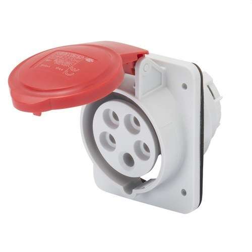 Festeinbau-Sockel 10º IP44 3P+N+T 16A 400V 6H mit der Referenz GW62210H von der Marke GEWISS