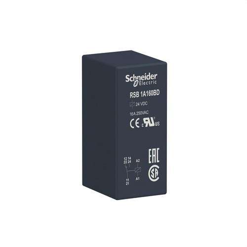 Steckrelais 1 Wechsler 16A 24V DC mit der Referenz RSB1A160BD von der Marke SCHNEIDER ELECTRIC