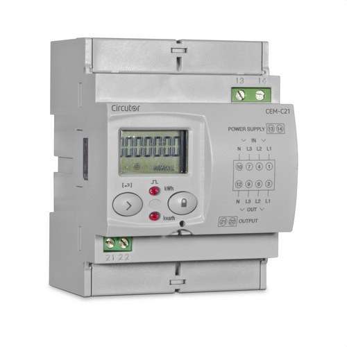 Dreiphasen-Direkt-Energiezähler Circutor CEM-C21-T1 mit der Referenz Q22411. von der Marke CIRCUTOR