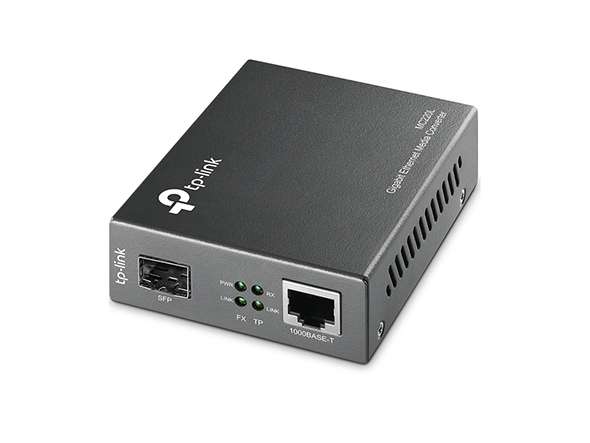 Gigabit-Ethernet-Medienkonverter mit der Referenz MC220L von der Marke TP-LINK