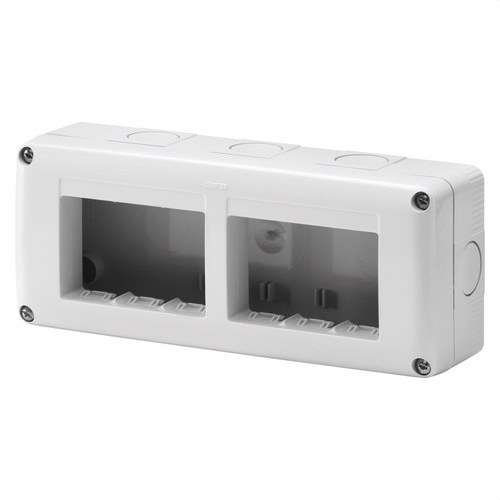 Oberflächenmontagekasten für SYSTEM 6 Module IP40 mit der Referenz GW27005 von der Marke GEWISS