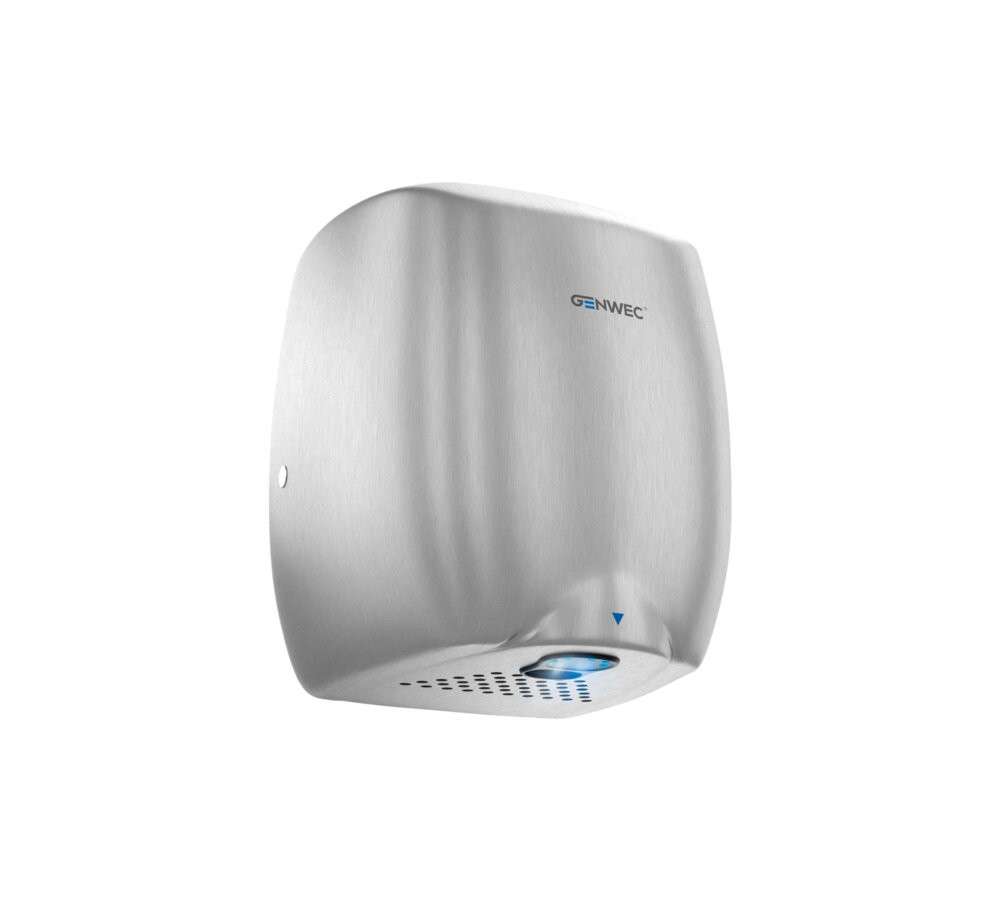 Elektronischer Sensor-Händetrockner E-flow satiniertes Aluminium 220-240V mit der Referenz GW01 12 02 01 von der Marke GENWEC