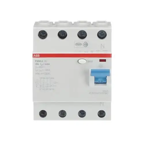 Differential 4P 25A Klasse A 30mA mit der Referenz 2CSF204101R1250 von der Marke ABB