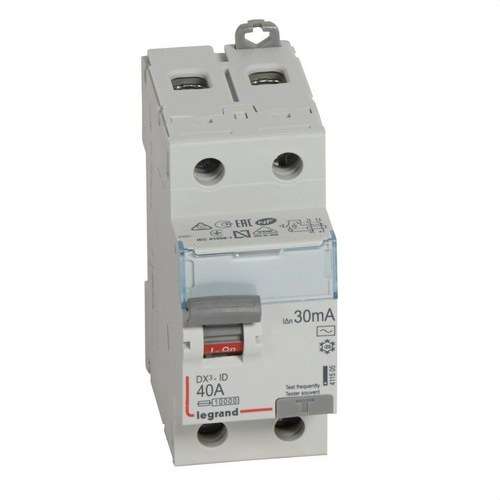 DX3 Differenzialschalter 2P 40A 30mA Klasse AC mit der Referenz 411505 von der Marke LEGRAND