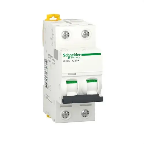Leistungsschalter IK60N 2P 20A Charakteristik C 6kA mit der Referenz A9K17220 von der Marke SCHNEIDER ELECTRIC