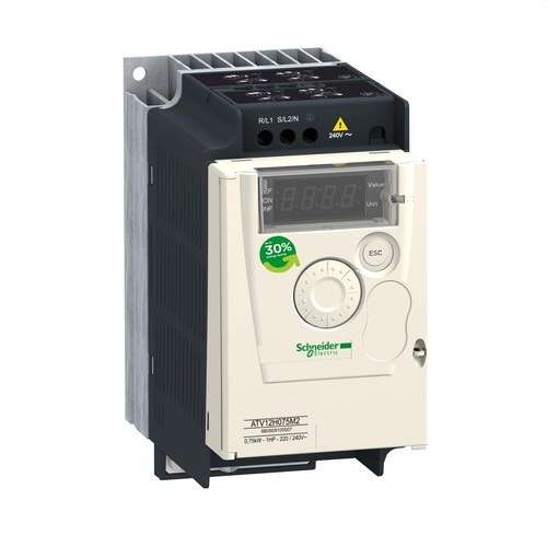 Geschwindigkeitsregler ALTIVAR-12 0,75KW 240V 1PH mit der Referenz ATV12H075M2 von der Marke SCHNEIDER ELECTRIC