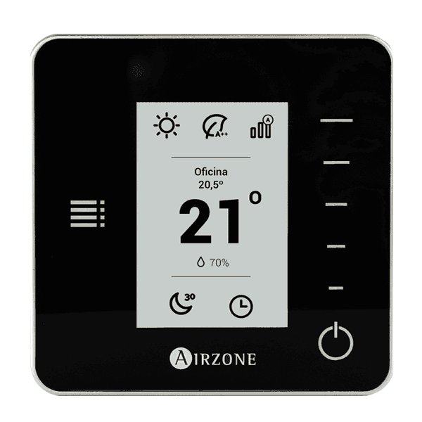 Monochromer Funkthermostat Airzone THINK schwarz mit der Referenz AZCE6THINKRN von der Marke AIRZONE