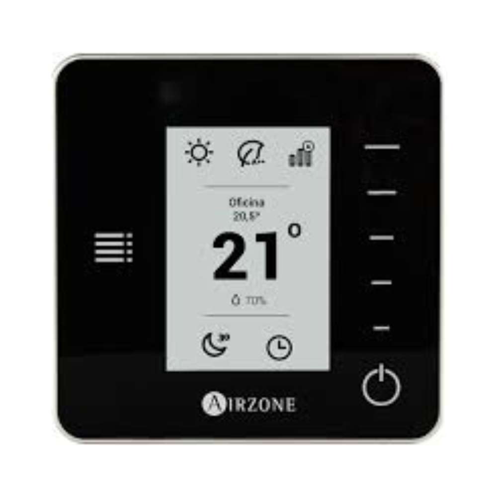 Monochromes Funkthermostat AirZone Think schwarz mit der Referenz AZDI6THINKRB von der Marke AIRZONE