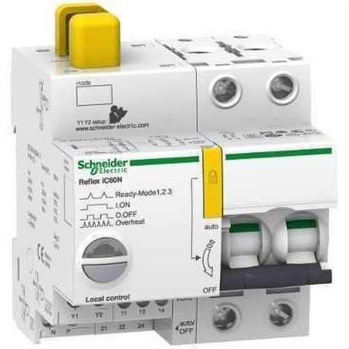 Leitungsschutzschalter Reflex iC60N TI24 10A 2P Kurve C mit der Referenz A9C62210 von der Marke SCHNEIDER ELECTRIC