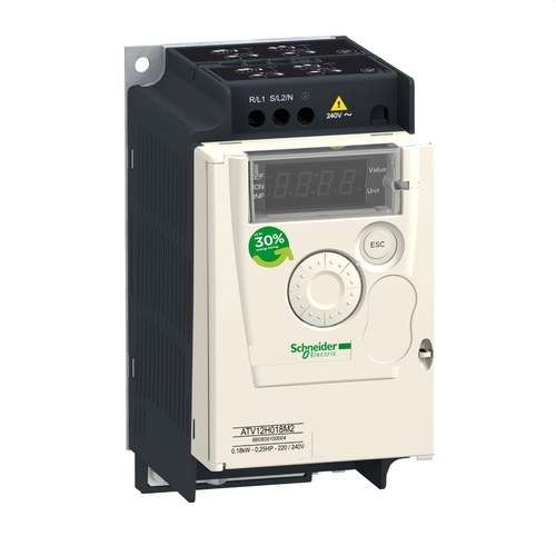 Drehzahlregler ALTIVAR-12 0,18KW 240V 1PH mit der Referenz ATV12H018M2 von der Marke SCHNEIDER ELECTRIC